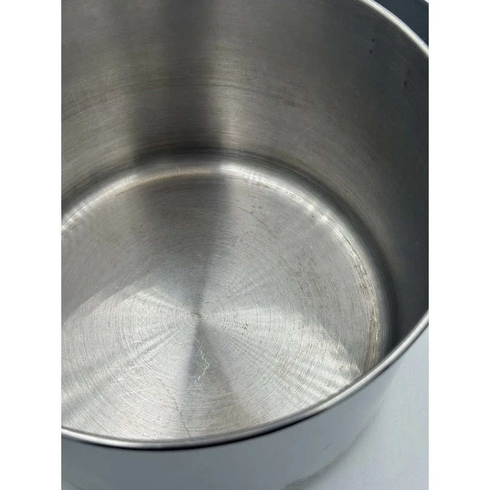 Vintage Farberware Classic Stock Pot 18/10 Stainless Steel 5 1/2 Qt W/ Glass Lid